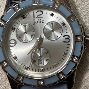 Jolie Blue Silicone Straps Watch